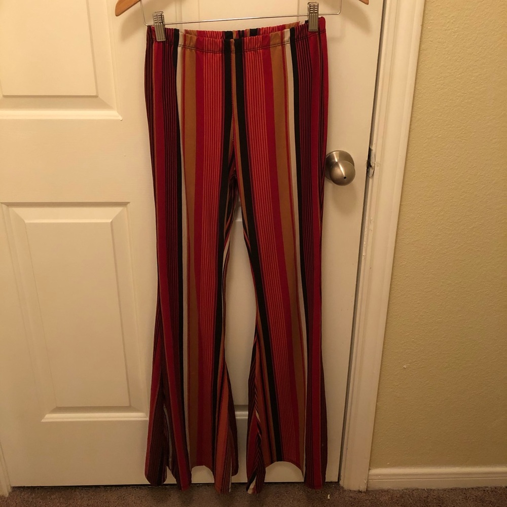 Medium Red Flare Pants from Forever 21